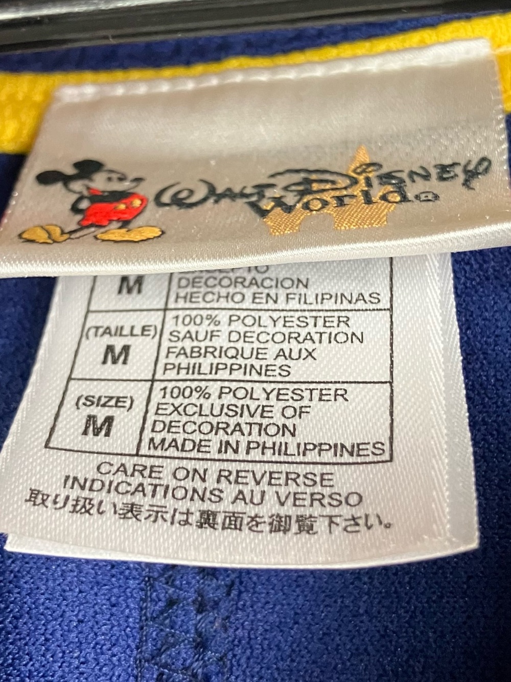 VTG Walt Disney World Hockey Jersey Adult Size M Pluto Icehounds #30 Gray Navy. - Picture 5 of 16
